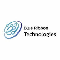 Blue ribbon technology logo