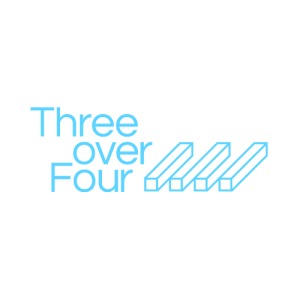 Three Over Four logo