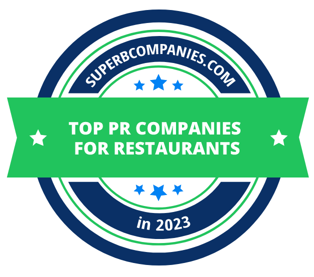 Top PR Companies for Restaurants badge