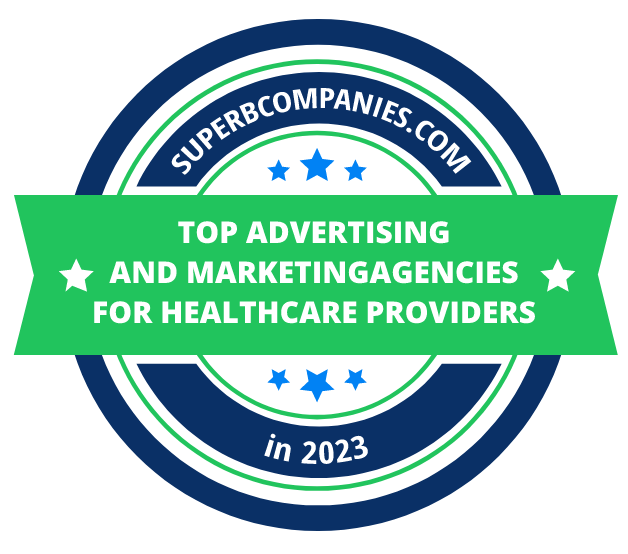 Top Advertising and Marketing Agencies for Healthcare Providers badge